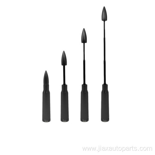 BLACK TELESCOPIC 50 CALIBER BULLET ANTENNA FOR DODGE